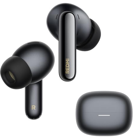 XIAOMI Redmi Buds 8 Pro, In-Ear Kopfhörer, ANC, Schwarz | 55dB ANC, Dreifach-Treiber, Hi-Res HiFi, Dolby Audio, 33h+, BT 5.4, IP54