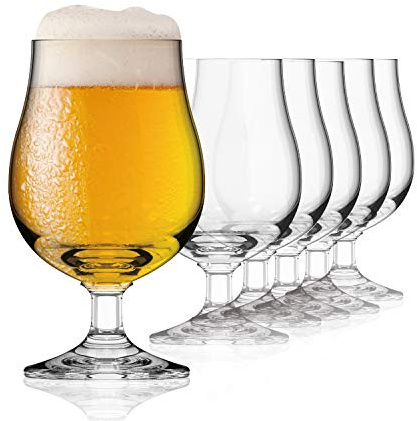 Sahm Bristol Biergläser, 6er Set – 300 ml | Klassische Bristol Pokalform · Für Pils Und Craft Beer · Spülmaschinengeeignet