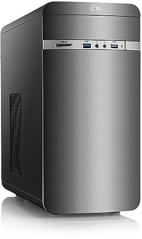 Gaming PC mit Windows 11 Home | AMD Ryzen 5 5655G 6x3.9GHz | AMD Radeon | 500GB M.2 NVMe | 16GB DDR4 RAM | WLAN | Entry Level Computer für Zocker, Gamer Desktop Rechner zum Spielen | A10010