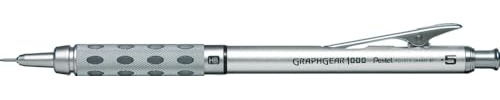 Pentel GraphGear1000 PG1015 Druckbleistift im Edelstahlgehäuse, 0.5 mm, Härtegrad HB (1 Stück)