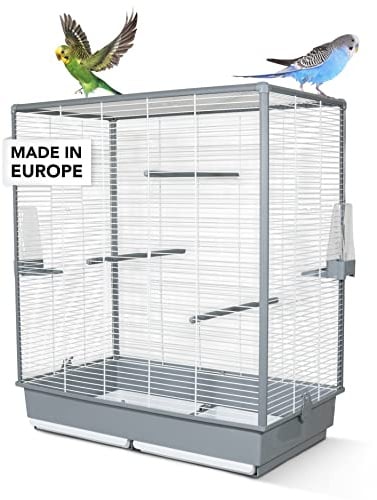 Vogelkäfig Wellensittich Zubehör Vogelkäfig Groß Kanarien Wellensittich Käfig Für 2 Vögel Zubehör Vogel Käfig XXL Vogelvoliere Nymphensittich 80