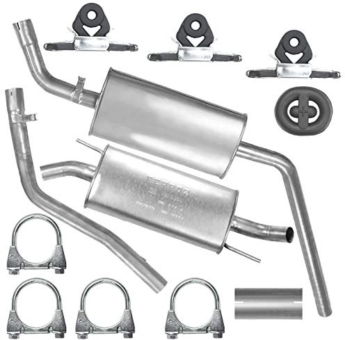 Adamot Auspuff für VW Transporter T4 1990-1995 | Mitteltopf und Endtopf, Motoren: 2.4 D | LWB-Lieferwagen