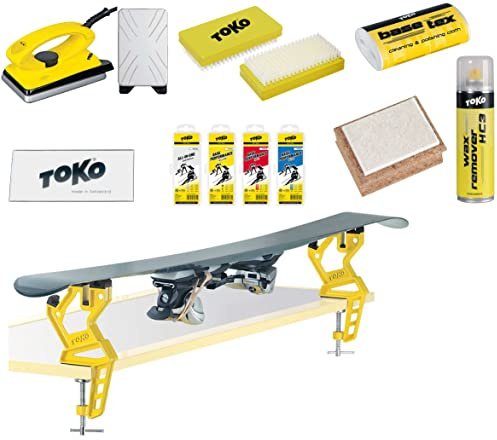 Geschenk-Set Toko Skiwachs 11-teilig mit Wachsbügeleisen und Skispanner