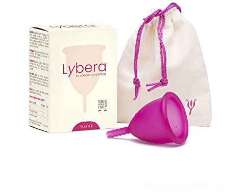 Lybera Menstruationstasse Fuchsiarot (Größe 2)