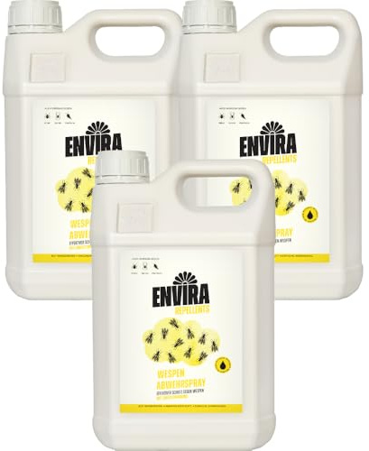 Envira Wespenspray 3 x 5 Liter - wirksam gegen Wespen im Haus | Wespen vertreiben - Spray mit Langzeitwirkung, Mittel gegen Wespen für Wohnung, Dachboden und Garten, effektiv fernhalten