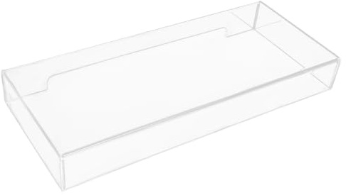 TOPBATHY Transparente Acryl Tastaturabdeckung Wasserdichter Tastaturschutz Für Desktop 19.29X7.87X2.13 Zoll Staubschutz Mit Katzen- Und Flüssigkeitsschutz Für Haushalt