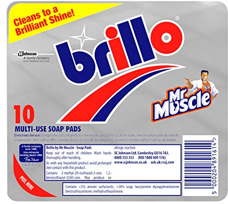 Brillo - Topfkratzer mit Seife - 10 Stück