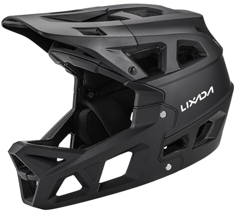 Lixada Vollgesichts-Mountainbike-Helm für Erwachsene, Racing Downhill MTB-Helm für Mountainbike