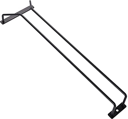 Diano Weinglas-Halter, unter dem Schrank, für Stielgläser, 40,5 cm, Schwarz