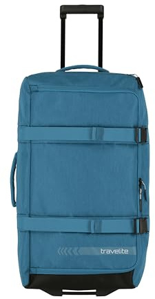 Travelite Trolley Reisetasche mit Rollen mittelgroß, Kick Off, praktische Rollenreisetasche für Urlaub und Sport, 68 cm, 65 Liter
