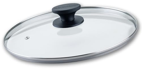 Fackelmann Pfannenglasdeckel 28cm – Hitzebeständig, Bakelit Griff, Shadow Black – Universal Pfannendeckel ideal für jeden Haushalt