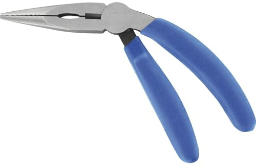 JENZI Spezial Hakenlöse-Zange gebogen rutschfest für Raubfische 15cm Blau Edelstahl