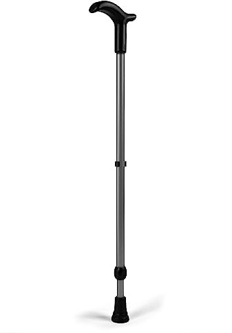 Rebotec Simplex Gehstock mit Fritzgriff Farbe anthrazit (MADE IN GERMANY)