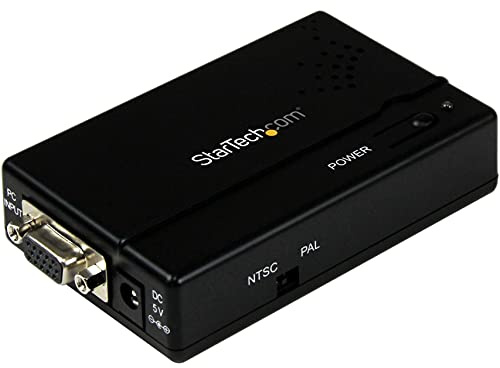 StarTech.com VGA auf Composite oder S-Video Konverter / Adapter bis zu max. 1600x1200, VGA (Buchse) Composite (Buchse) S-Video (Buchse)