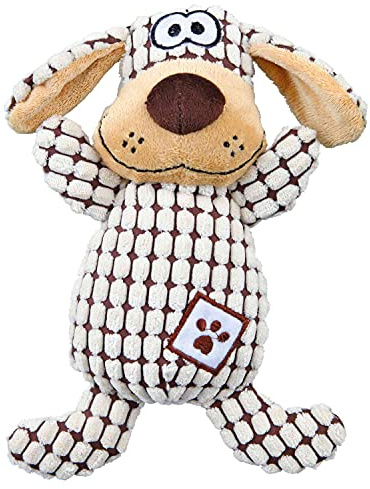 TRIXIE Hundespielzeug aus Plüsch - robustes Stofftier für kleine & mittlere Hunde - weiches Plüschtier zum Spielen & Kuscheln - waschbares Spielzeug für Hunde, 26 cm - 35977