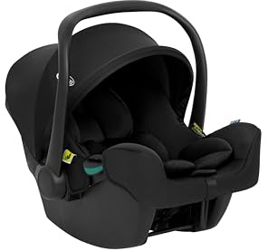Graco SnugLite™ i-Size R129 Babyschale, ab Geburt bis ca. 12 Monate (40 bis 75 cm), leicht, kompatibel mit ISOFIX-Basisstation SnugTurn™ i-Size R129 (separat), Neugeboreneneinlage, schwarz, Midnight