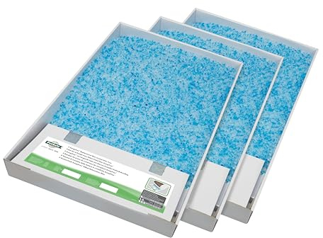 PetSafe ScoopFree Ersatzschale mit Blauem Kristall Katzenstreu - Geruchskontrolle, Staubfrei, Auslaufschutz - 3er-Pack