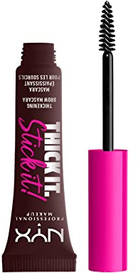 NYX Professional Makeup Augenbrauen-Mascara mit bis zu 16h Halt, Für getönte und vollere Augenbrauen, Thick It. Stick It! Brow Mascara, Espresso (Braun)