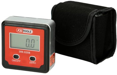KS Tools 300.0208 Digitale Wasserwaage mit Winkelmesser