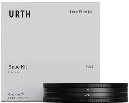 Urth 62 mm 2-in-1 UV + Zirkularer Polfilter (CPL) Filter Kit (Plus) — 30-lagig nanobeschichtetes optisches Glas, ultraflache Kamerafilter mit 2 Kappen