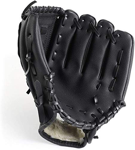 ZYYRSS Baseballhandschuh Sportschlaghandschuhe mit weichen, soliden PU-Lederverdickungskrügen Softballhandschuhe für Jugendliche Erwachsene, linker Handschuh für Rechtshänder