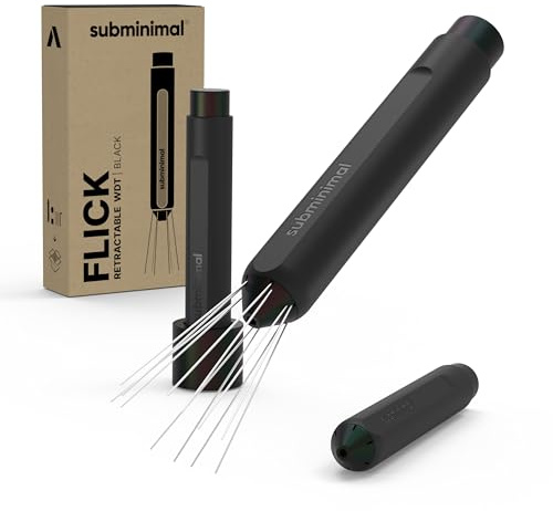 Subminimal Flick WDT Espresso Distribution Tool - Retractable Needle Tamper | Fuer Praezisionsbruehen mit Nadeln, Teile und Zubehoer fuer Kaffee- und Espressomaschinen