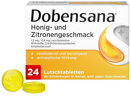 Dobensana Honig- und Zitronengeschmack Lutschtabletten, 24 St. Tabletten