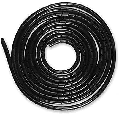 AGPTEK Kabelschlauch, Kabelschutzschlauch 4-16mm (6m), 6-19mm (4m), Organizer Kabelkanal, Kabelhülle Schutz, Flexible Kabelsalat insgesamt 10m, Schwarz