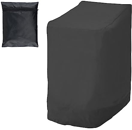 JTNero Gartenstühle Abdeckung Stapelstuhl Abdeckung Für 6 Stühle Schutz Für Stapelstühle Wasserdicht Winterfest UV-Beständiges Aus 210d Oxford Gewebe Geeignet Für Gartenstuhl (1)