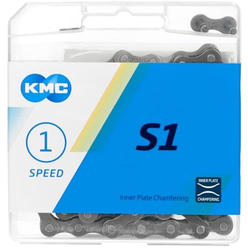 Fahrrad Kette, KMC Fahrradkette, S1 Wide Brown, 1/2" x 1/8", 112 Glieder, 1-fach, braun