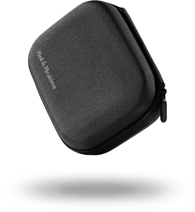 Hardcase & formstabile Organizer Boxen Set – Zwei Materialvarianten, Größen S/M/L, L-Größe für 2,5 Zoll Festplatten, Kabel, Ladegeräte, Action Kameras, SD-/USB-Karten, Kopfhörer (Schwarz, L)