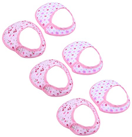 Toddmomy Puppenlätzchen 3 Stück für 18 Zoll Babypuppen Waschbare Verstellbare für Puppenpflege Zubehör für Kleine Mädchen