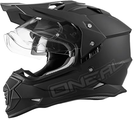O'NEAL SIERRA Helm R Weiß/Schwarz/Grau | Farbe weiß/schwarz/grau, ABS-Schale, Microlock-Verschluss, Belüftung, waschbares Innenfutter, Bluetooth-Vorbereitung