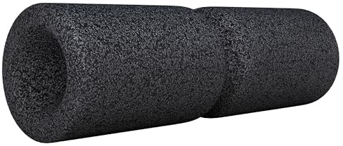 GORILLA SPORTS Faszienrolle 38 cm mit Umlaufrille, EPP-Schaum, bis 150 kg | Hochdichte Schaumstoffrolle für Rücken, Schultern, Beine und Wirbelsäule, formstabil für Massage, Yoga und Regeneration