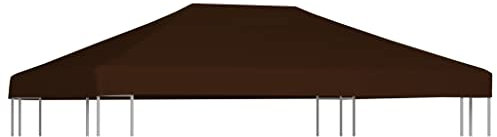 Pavillonabdeckung 310 g/m² 3x4 m braun