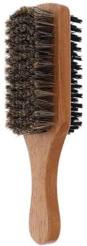 Herren-HaarbüRste Borsten-Styling-Bart-HaarbüRste NatüRliche Holzwellen-MäNnerbüRste FüR Feines DüNnes Kurzes Langes Dickes Lockiges Und Welliges Haar