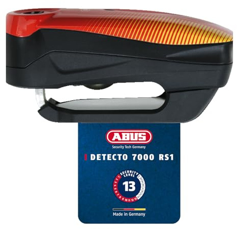 ABUS Bremsscheibenschloss Detecto 7000 RS1 – Motorradschloss mit Alarm