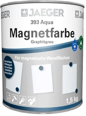 Jaeger 393 Aqua Magnetfarbe graphitgrau 1,5 kg für magnetische Funktionswände