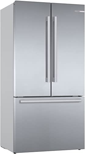 Bosch KFF96PIEP Serie 8 Smarter French Door Kühlschrank, 183 x 90,5 cm, 402 L Kühlen & 171 L Gefrieren, VitaFresh pro 3x längere Frische, NoFrost nie wieder abtauen, Eis- und Wasserspender
