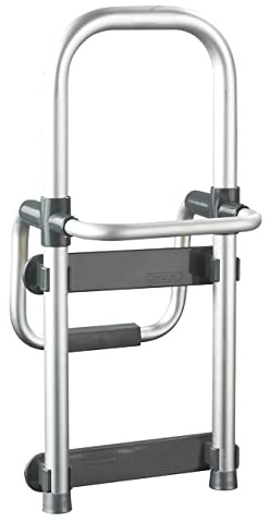 WENKO Einstiegshilfe Mod. Secura für Badewanne leicht montierbar max. Belastbarkeit 150 kg robustes Aluminium und Kunststoff Farbe Silber