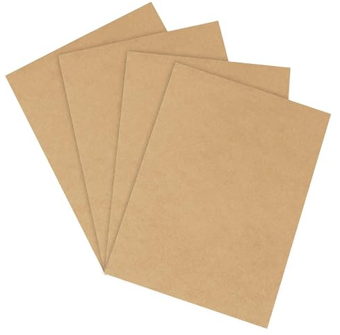 Belle Vous 2mm MDF Platten Holzplatten (30Stk) 15 x 20cm Holzbrett Zuschnitt Unbehandelt Sperrholzplatte Basteln - Perfekt als Laubsäge Holzplatte, Laserschnitt, Malen, Modellbau, Gravur, Brandmalerei