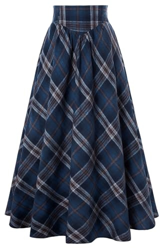 SCARLET DARKNESS Rock Damen Herbst Mittelalter Hohe Taille Lacing Maxi Rock