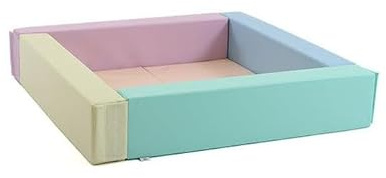 IGLU SOFT PLAY Ball Pit für Kinder im Alter von 1-7 Jahren Ballbad für Kleinkinder Laufstall für Babys in (Pastel)