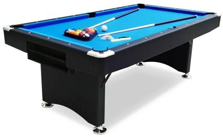 Pegasi Billardtisch 7ft Campione - Schwarz - Tischbillard - Indoor | Zusammenklappbar, Pool Table für Erwachsene, Premium Qualität, Billard tisch, Mini billardtisch, Billardtisch outdoor