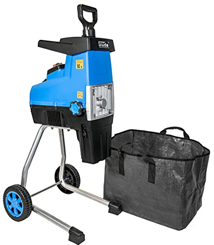 Güde Gartenhäcksler GH 2801 SILENT (2800 W, max. Astdicke 44 mm, geräuschreduzierte Walzentechnik, hoher Materialdurchsatz, Vor- und Rücklauffunktion, Überlastschalter, 30 l Fangsack, Zuführstock)
