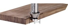 Festool Fasenfräser HW 30° für OFK 500 - Hartmetall, D 27 mm | Fasenfräser für Kunststoff- und Massivholzumleimer sowie Massivholzplatten – 30°-Fasenwinkel, 1 Stück