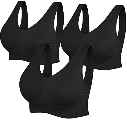 SIMIYA Bustier Damen BH ohne Bügel große Brüste Sport BH Schlaf BH Bralette | Starker Halt Sports Bra,ohne Verschluss Push Up,Bequem Abnehmbare Polster für Alltag