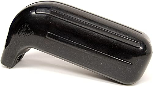 TaylorMade Products Taylor Made Low Freeboard Bootsfender 12,7 x 35,6 cm, strapazierfähiges Vinyl, Fußballnadel-Aufblasventil, Metallic-Schwarz – 2020108233