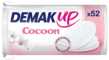 Demak'up Cocoon Wattepads-Set, zum Abschminken, 4er-Set