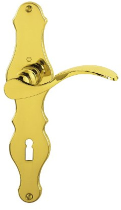 HOPPE Langschildgarnitur Weimar M112SLN/2007 MS F71 OB 72mm DIN L/R